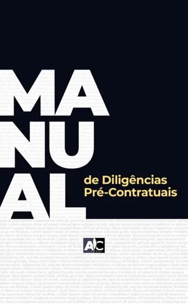 Capa do material Manual de Diligências Pré-Contratuais